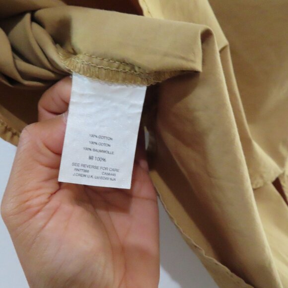 J.Crew Cotton Khaki Cargo Style Pullover Size 00 - Picture 9 of 9